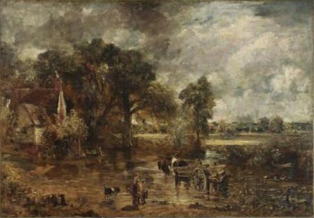 John Constable Full-scale study for The Hay Wain Norge oil painting art